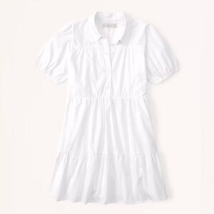 Abercrombie and Fitch White Collared Dress